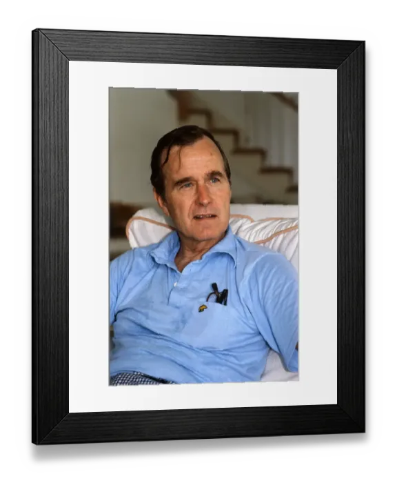 Framed Print : Presidential Candidate George Bush Framed Print : Presidential Candidate George Bush