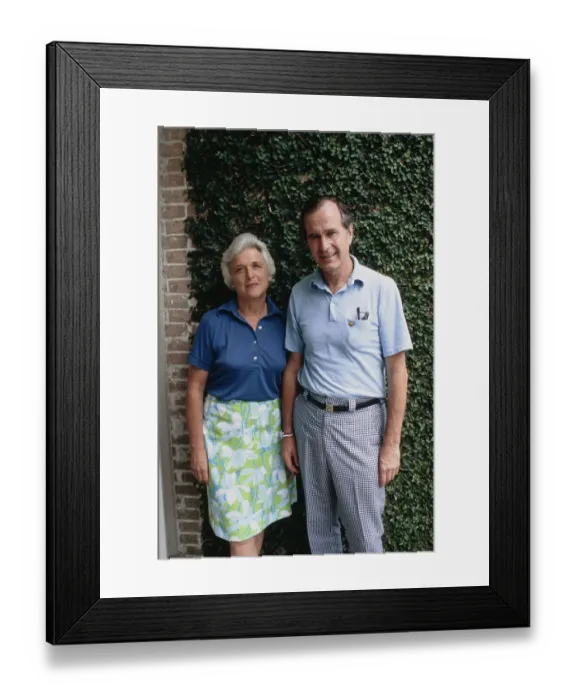 Framed Print : George And Barbara Bush Framed Print : George And Barbara Bush