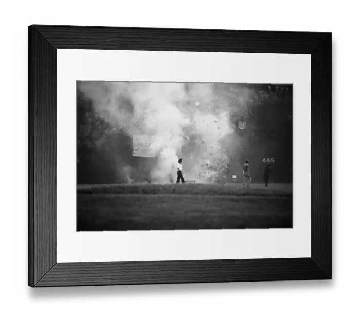 Framed Print : Records Are Blown Up at Comisky Park Framed Print : Records Are Blown Up at Comisky Park