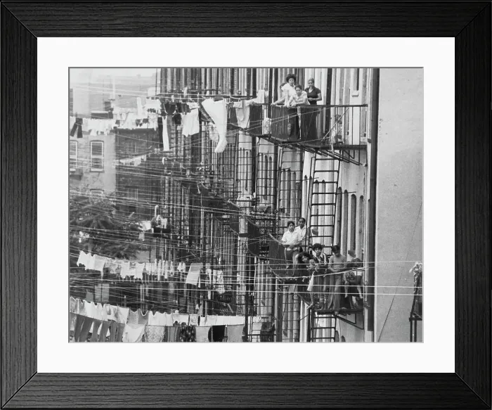Framed Print : Brooklyn Residents On Knickerbocker Avenue Framed Print : Brooklyn Residents On Knickerbocker Avenue