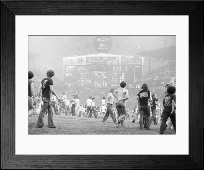 Framed Print : Large Crowd Walking on Field Framed Print : Large Crowd Walking on Field