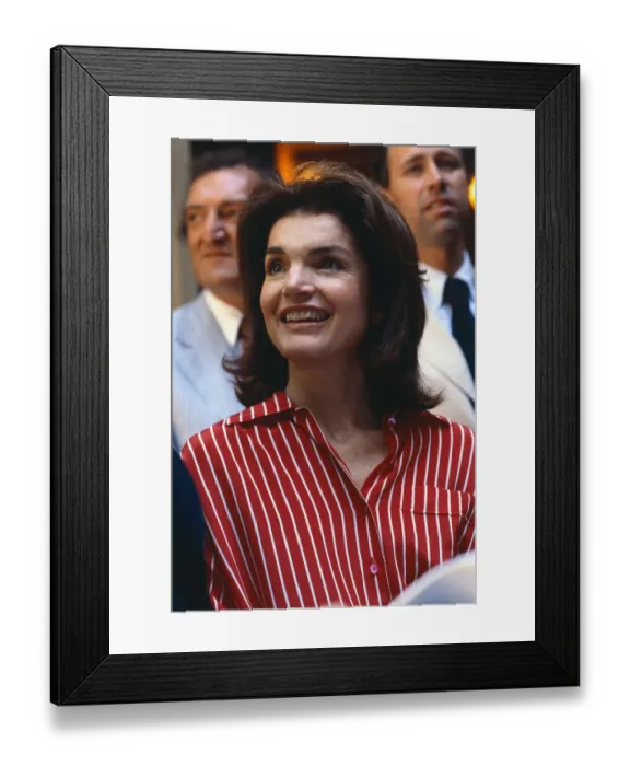 Framed Print : Jacqueline Kennedy Onassis Smiling for Camera Framed Print : Jacqueline Kennedy Onassis Smiling for Camera