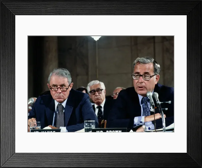 Framed Print : Harold Brown And Cyrus Vance Framed Print : Harold Brown And Cyrus Vance