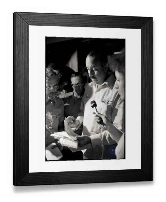 Framed Print : Anastasio Somoza At News Conference Framed Print : Anastasio Somoza At News Conference