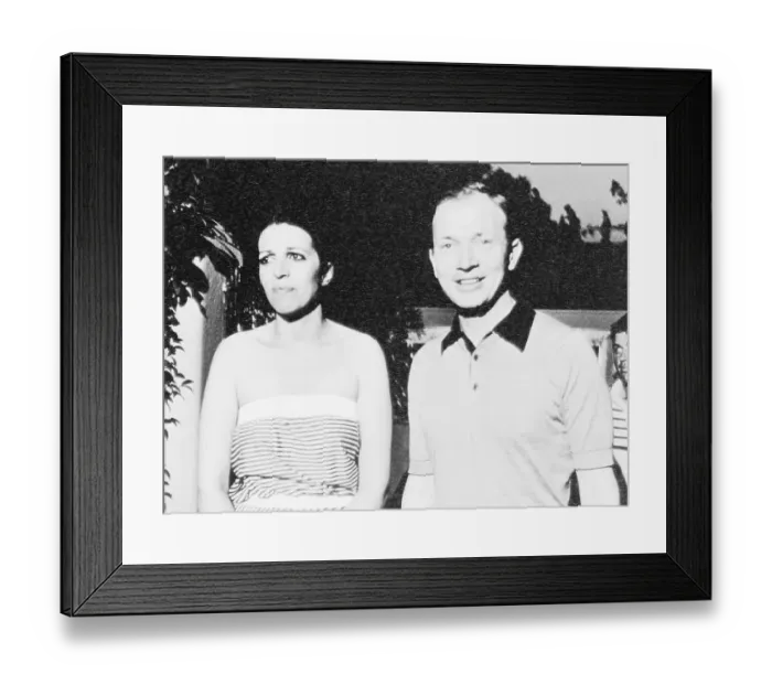 Framed Print : Portrait of Christina Onassis and Sergei Kauzov Framed Print : Portrait of Christina Onassis and Sergei Kauzov