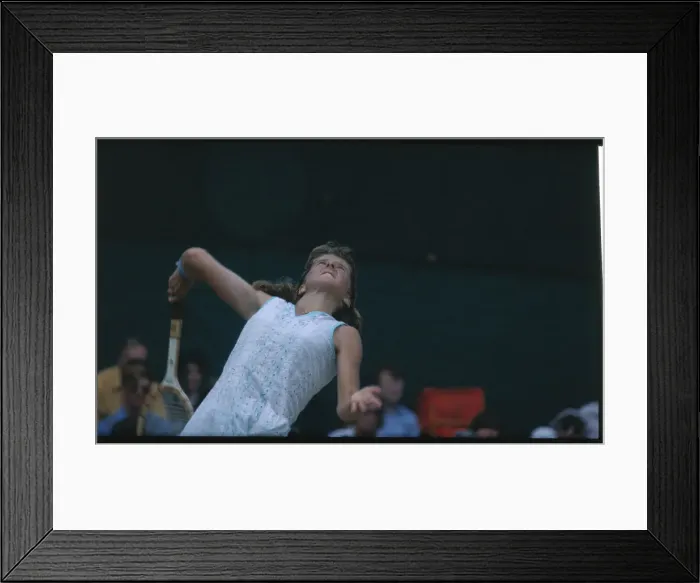 Framed Print : Tracy Austin in Wimbledon Tennis Action Framed Print : Tracy Austin in Wimbledon Tennis Action