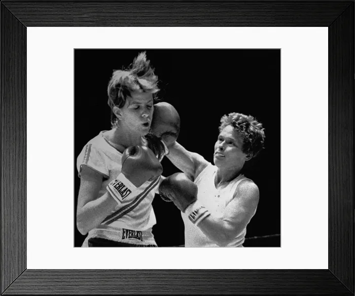 Framed Print : Uschi Doering Punching Cathy Davis Framed Print : Uschi Doering Punching Cathy Davis