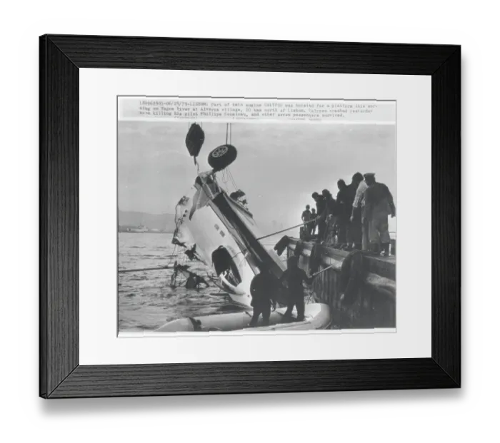 Framed Print : Calypso Being Removed from River Framed Print : Calypso Being Removed from River