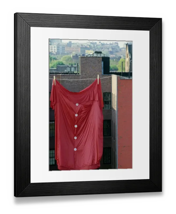 Framed Print : Big Red Shirt Art Installation Framed Print : Big Red Shirt Art Installation