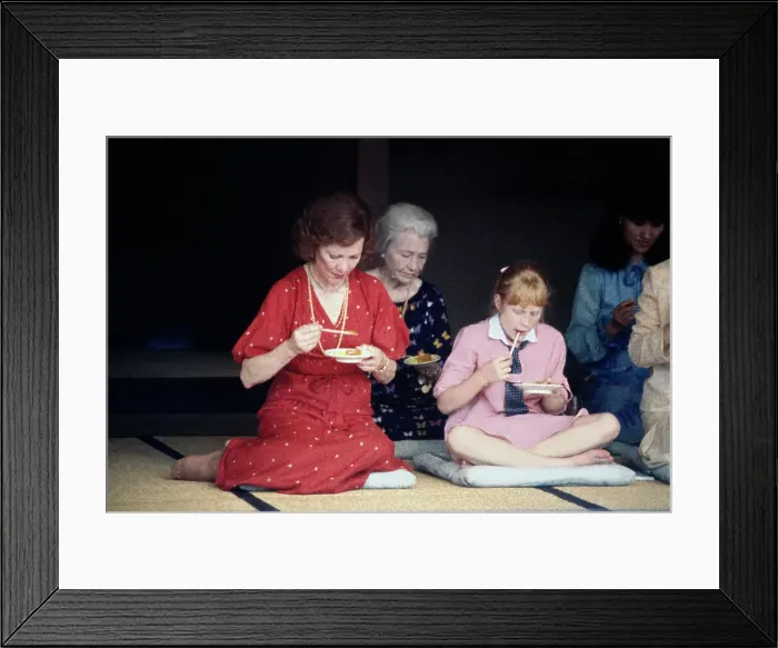 Framed Print : Rosalynn And Amy Carter Framed Print : Rosalynn And Amy Carter