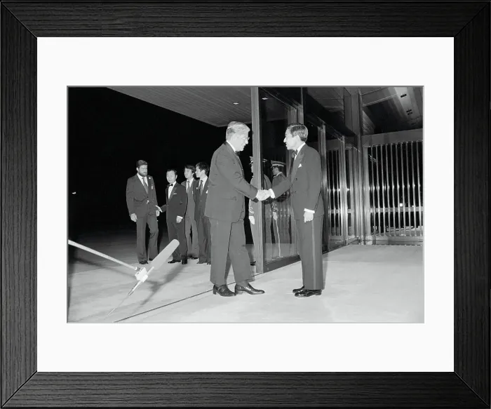 Framed Print : Japanese Royalty Welcoming Helmut Schmidt Framed Print : Japanese Royalty Welcoming Helmut Schmidt