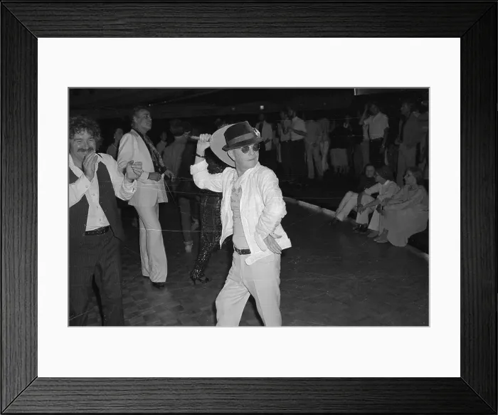 Framed Print : Truman Capote Doing Fan Dance Framed Print : Truman Capote Doing Fan Dance
