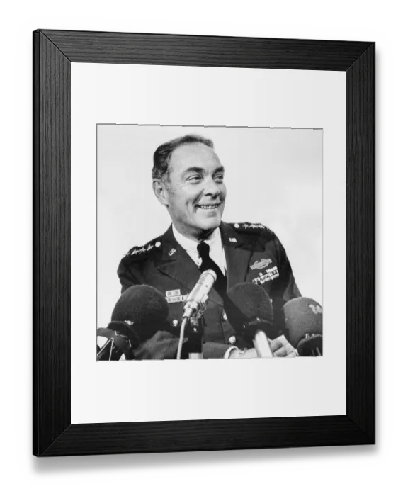 Framed Print : Alexander Haig at Press Conference Framed Print : Alexander Haig at Press Conference
