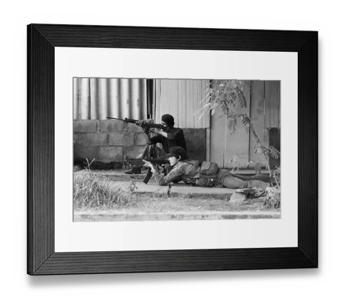 Framed Print : Sandinistas Prepare For National Guard Framed Print : Sandinistas Prepare For National Guard