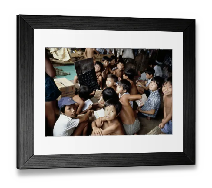 Framed Print : School For Refugee Children Framed Print : School For Refugee Children