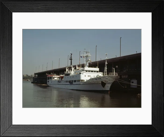 Framed Print : TW Nelson. The TW Nelson, one of the world's largest seismic ships owned