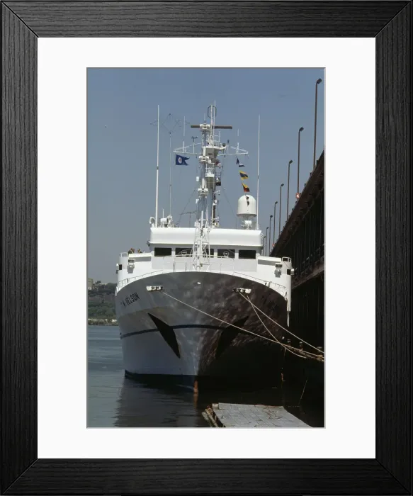 Framed Print : TW Nelson. The TW Nelson, one of the world's largest seismic ships owned