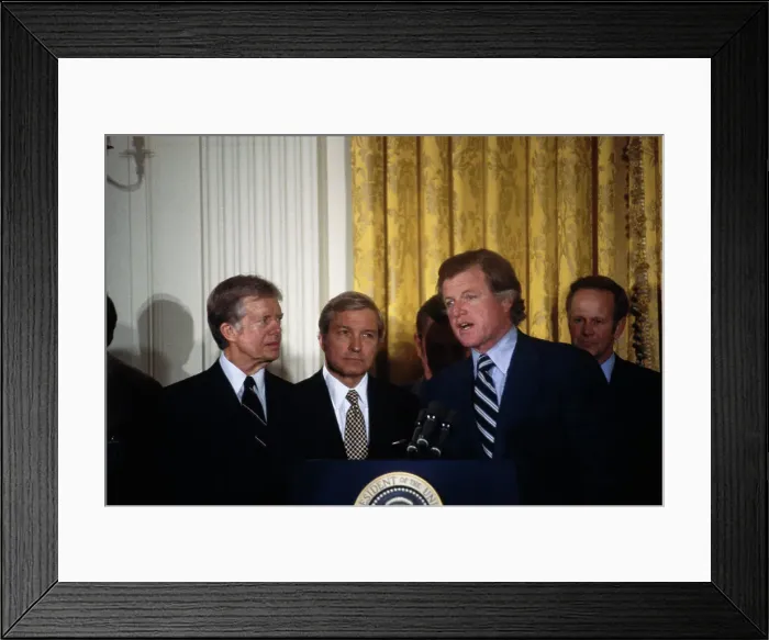 Framed Print : Jimmy Carter And Ted Kennedy Framed Print : Jimmy Carter And Ted Kennedy