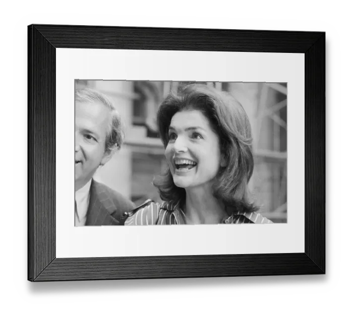 Framed Print : Jacqueline Kennedy Onassis and Harry Helmsley Framed Print : Jacqueline Kennedy Onassis and Harry Helmsley