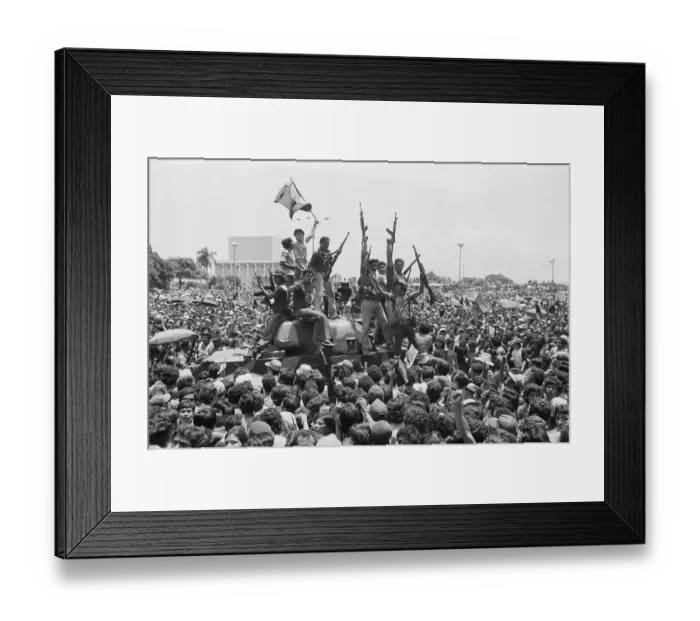 Framed Print : Sandinistas Celebrate Framed Print : Sandinistas Celebrate
