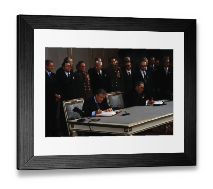 Framed Print : President Jimmy Carter and Affiliates of Salt-2 Treaty Framed Print : President Jimmy Carter and Affiliates of Salt-2 Treaty