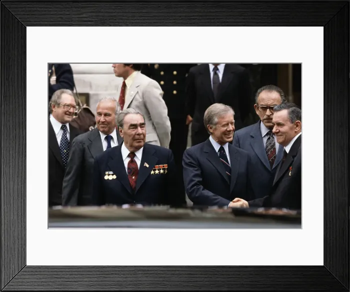 Framed Print : President Carter Hand Shake with Andrei Gromyko Framed Print : President Carter Hand Shake with Andrei Gromyko