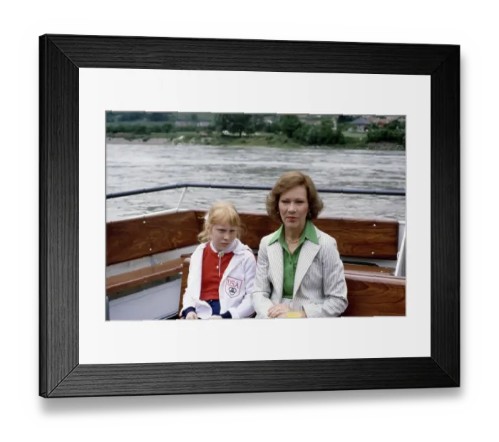 Framed Print : Rosalynn And Amy Carter Framed Print : Rosalynn And Amy Carter