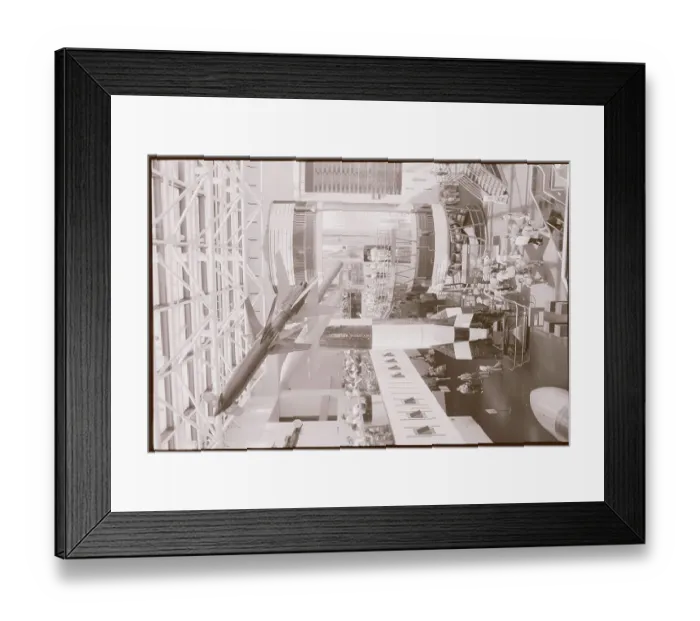 Framed Print : Tourists Viewing Skylab in Museum