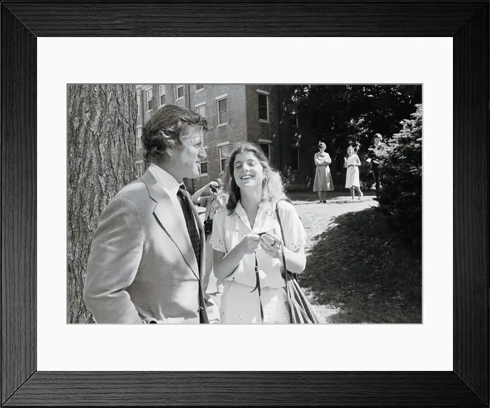 Framed Print : Ted Kennedy and Caroline Kennedy at Graduation Ceremonies Framed Print : Ted Kennedy and Caroline Kennedy at Graduation Ceremonies