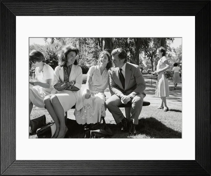 Framed Print : Kennedy Family Members Sitting Together at John F. Kennedy Jr. School Graduation Framed Print : Kennedy Family Members Sitting Together at John F. Kennedy Jr. School Graduation