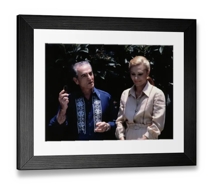 Framed Print : Shah Mohammed Reza Pahlavi and Princess Farah Framed Print : Shah Mohammed Reza Pahlavi and Princess Farah