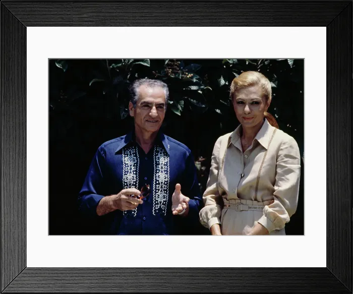 Framed Print : Shah Mohammed Reza Pahlavi And Empress Farah Framed Print : Shah Mohammed Reza Pahlavi And Empress Farah