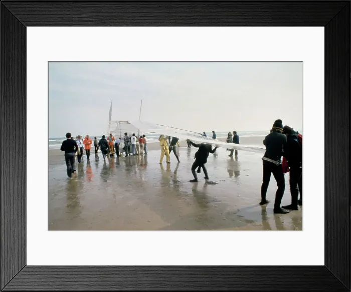 Framed Print : Gossamer Albatross On French Beach Framed Print : Gossamer Albatross On French Beach