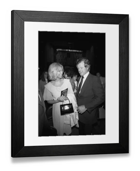 Framed Print : Ted Kennedy with Wife Joan at a Celebration Framed Print : Ted Kennedy with Wife Joan at a Celebration