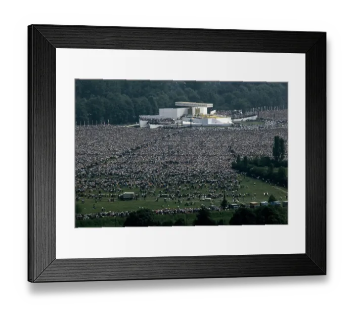 Framed Print : Pope John II At Open-Air Mass In Krakow Framed Print : Pope John II At Open-Air Mass In Krakow