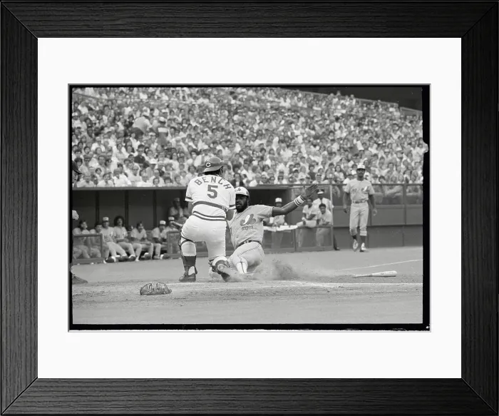 Framed Print : Ellis Valentine Being Tagged Out Framed Print : Ellis Valentine Being Tagged Out
