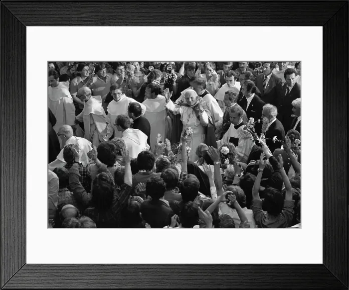 Framed Print : Pope John Paul II In Kracow Poland Framed Print : Pope John Paul II In Kracow Poland