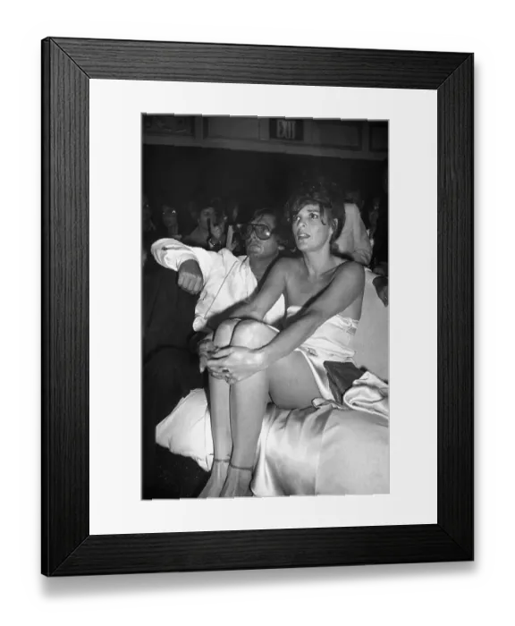 Framed Print : Ali Macgraw In Strapless Dress Seated Framed Print : Ali Macgraw In Strapless Dress Seated