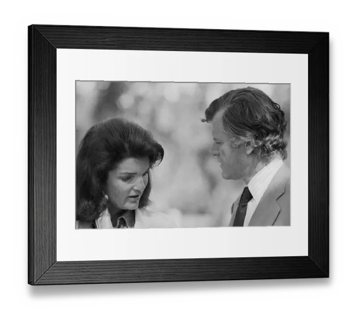 Framed Print : Jacqueline Kennedy Onassis with Sen. Edward M. Kennedy Framed Print : Jacqueline Kennedy Onassis with Sen. Edward M. Kennedy