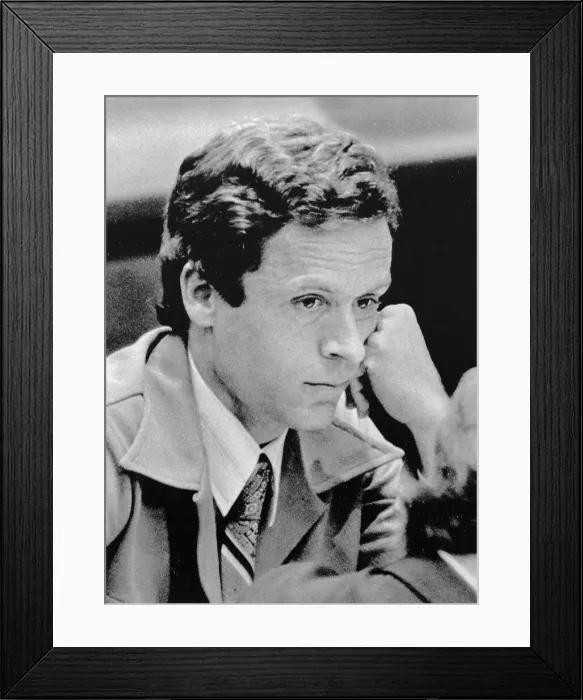 Framed Print : Close Up of Ted Bundy Resting Head on Fist Framed Print : Close Up of Ted Bundy Resting Head on Fist
