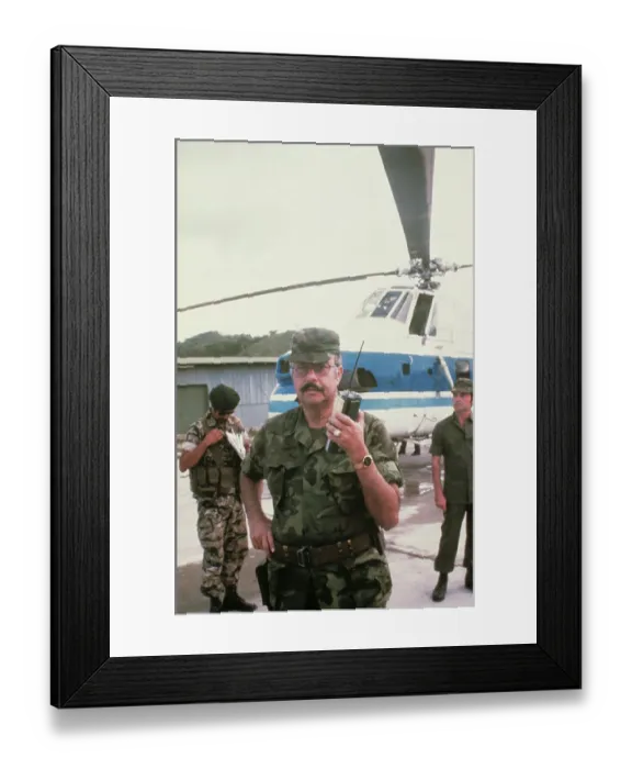 Framed Print : Anastasio Somoza Holding a Radio Framed Print : Anastasio Somoza Holding a Radio