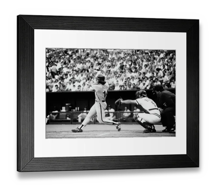 Framed Print : Pete Rose Against Cincinnati Reds Framed Print : Pete Rose Against Cincinnati Reds