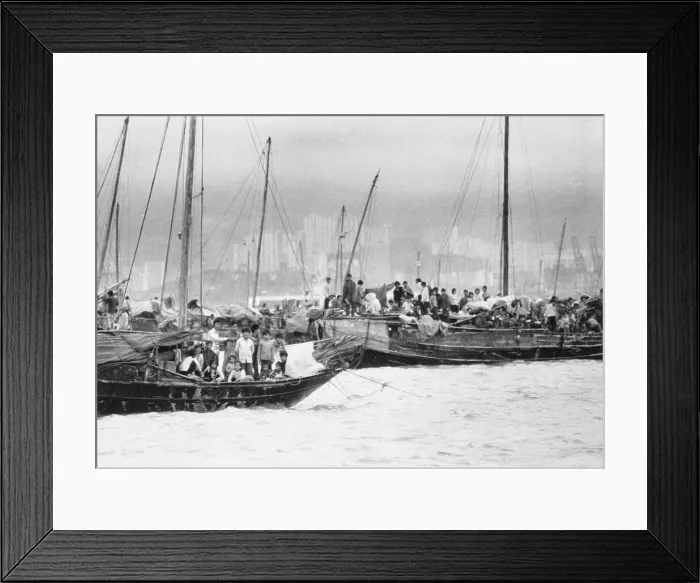 Framed Print : Vietnamese Flee To Hong Kong Framed Print : Vietnamese Flee To Hong Kong