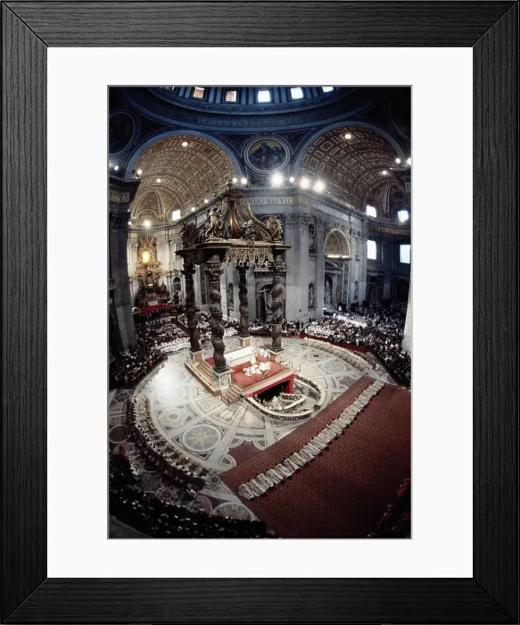 Framed Print : Pope Blessing Bishops During a Ceremony Framed Print : Pope Blessing Bishops During a Ceremony