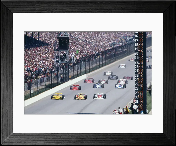 Framed Print : Action During Indianapolis 500 Framed Print : Action During Indianapolis 500