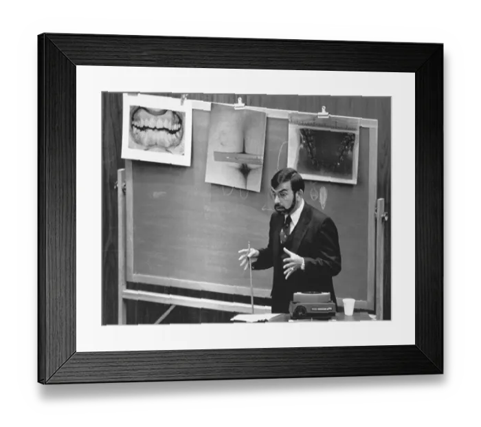 Framed Print : Lowell Levine Testifying in Court Framed Print : Lowell Levine Testifying in Court