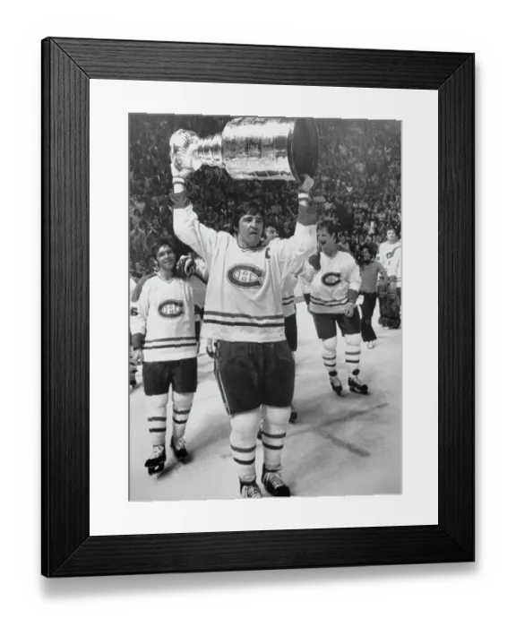 Framed Print : Montreal Canadiens Captain With Stanley Cup Framed Print : Montreal Canadiens Captain With Stanley Cup
