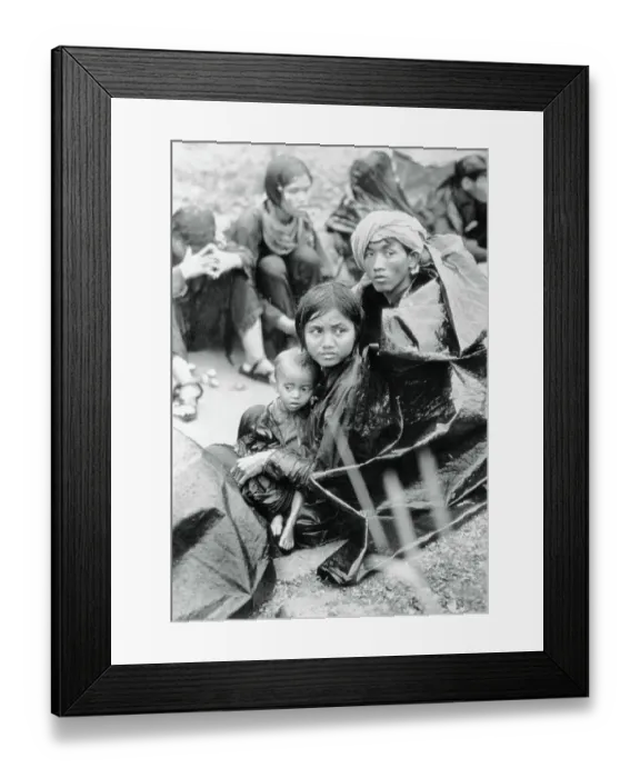 Framed Print : Cambodian Refugees in Vietnam Framed Print : Cambodian Refugees in Vietnam
