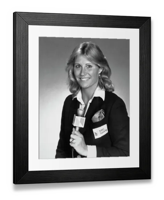 Framed Print : Sportscaster Donna De Varona Framed Print : Sportscaster Donna De Varona