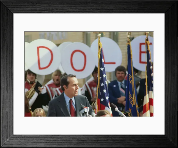 Framed Print : Bob Dole Making Speech Framed Print : Bob Dole Making Speech